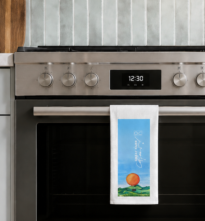 California Art Landscape Kitchen Towel