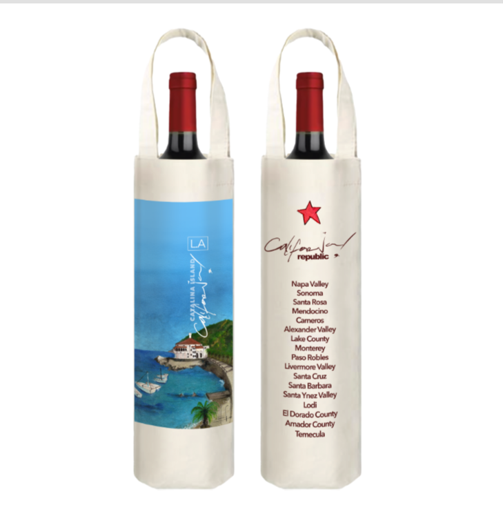 Canvas Wine Bag with Handle
