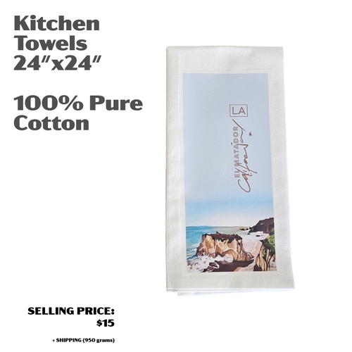 California Art Landscape Kitchen Towel